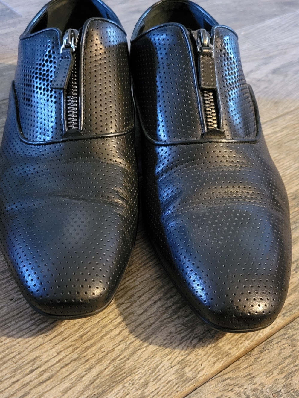 Louis Vuitton Mexico Zip Loafer Car Shoes Black Perforated Calf Leather COA - Picture 13 of 15